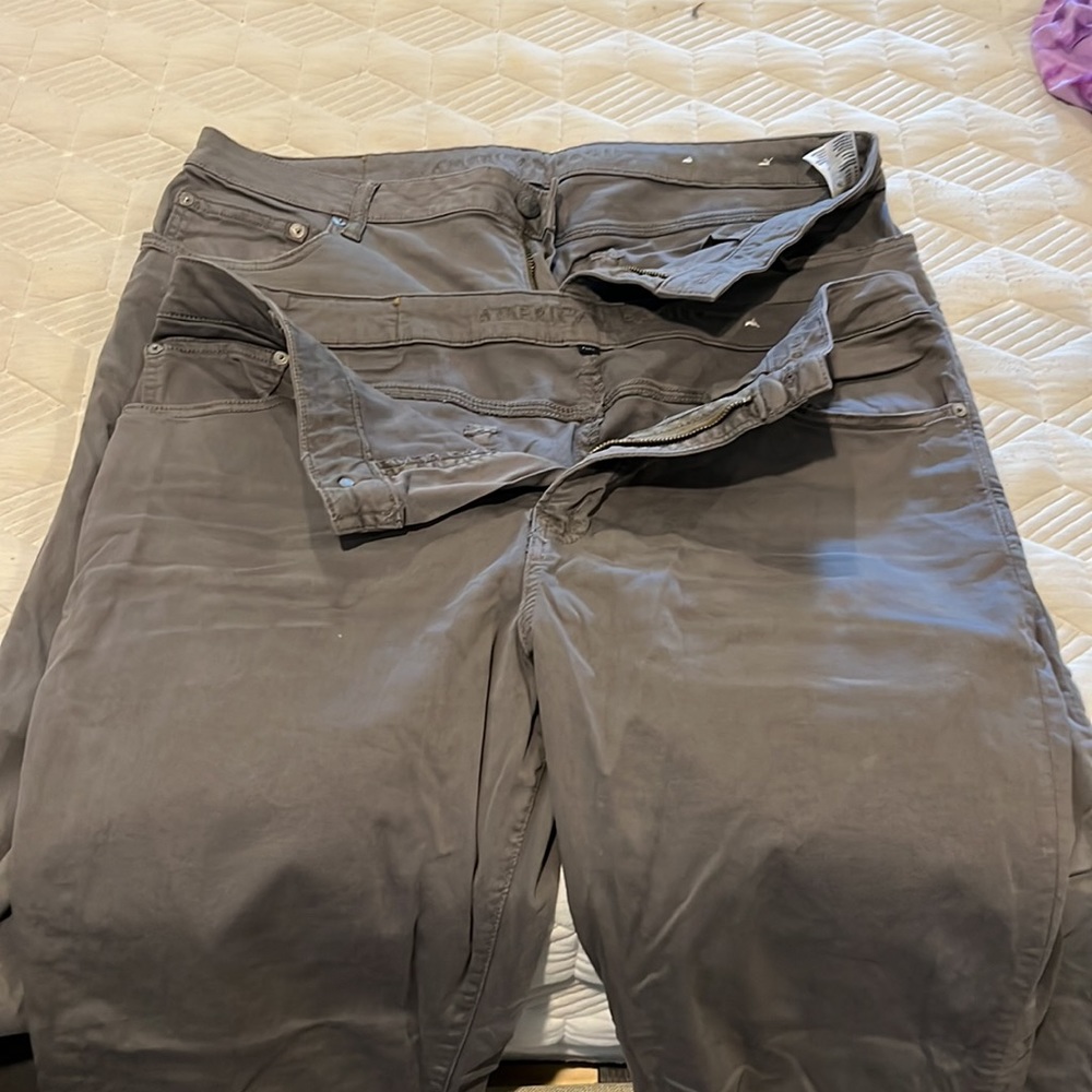 American Eagle Gray Pants - image 3